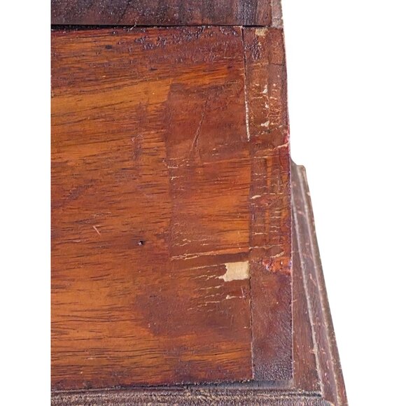 Vintage Wooden Storage Chest Lid & Metal Latch - Picture 5 of 16